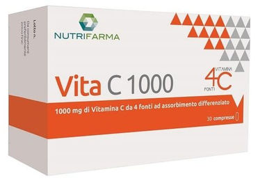 Vita C 1000 mit Ascorbinsäure 1000 mg Tabletten 30 Stück glutenfrei und laktosefrei – Bild 1 von 1