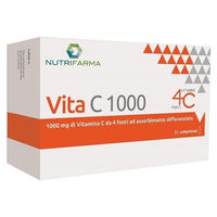 Produktbild von Vita C 1000 mit Ascorbinsäure 1000 mg Tabletten 30 Stück glutenfrei und laktosefrei