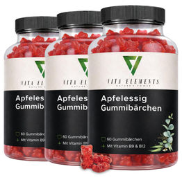 Vita Elements Apfelessig Gummis Vegan und Glutenfrei 180 Stück – Bild 1 von 3