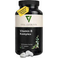 Produktbild von Vita Elements B-Komplex Tabletten vegan ohne Zusatzstoffe für Sportler 240 Stück