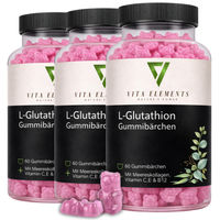 Produktbild von Vita Elements Beauty-Kollagen-Kombi L-Glutathion Gummibärchen mit Meereskollagen zuckerarm ohne Gelatine 60 Stück