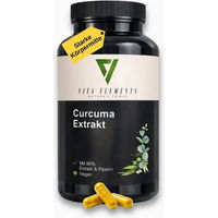 Produktbild von Vita Elements Curcuma Extrakt Kapseln - Bio, Vegan & Ohne Zusatzstoffe