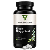 Produktbild von Vita Elements Eisen Bisglycinat 28 mg Tabletten 180 Stück Vegan für Erwachsene