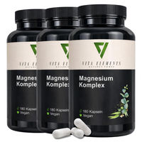 Produktbild von Vita Elements Magnesium Komplex Kapseln ohne Zusatzstoffe 180 Stück