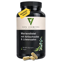 Produktbild von Vita Elements Mariendistel Artischocke Löwenzahn Kapseln 120 Stück vegan ohne Zusatzstoffe