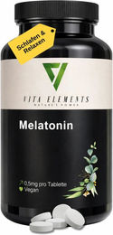 Vita Elements Melatonin Tabletten vegan ohne Zusatzstoffe 365 Stück – Bild 1 von 3