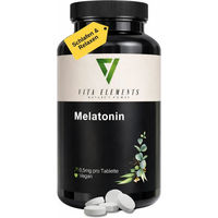 Produktbild von Vita Elements Melatonin Tabletten vegan ohne Zusatzstoffe 365 Stück
