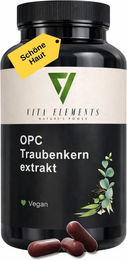Vita Elements OPC Traubenkernextrakt Kapseln ohne Zusatzstoffe 240 Stück – Bild 1 von 3