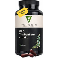 Produktbild von Vita Elements OPC Traubenkernextrakt Kapseln ohne Zusatzstoffe 240 Stück