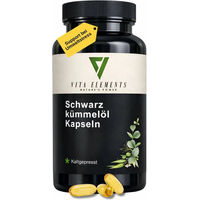 Produktbild von Vita Elements Schwarzkümmelöl Kapseln ohne Zusatzstoffe