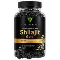 Produktbild von Vita Elements Shilajit Gold Gummies Vegan Ashwagandha Gummibärchen 60 Stück