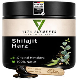 Vita Elements Shilajit Harz mit Fulvinsäure vegan und ohne Zusatzstoffe 50g – Bild 1 von 3