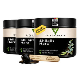 Vita Elements Shilajit Resin Himalaya Harz Mumijo Vegan 100% Rein mit Fulvinsäure 3x50g – Bild 1 von 4