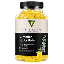 Vita Elements Vitamin D3 K2 Gummies für Kinder zuckerfrei 180 Stück 3er-Set – Bild 1 von 1