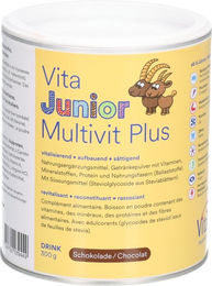 Vita Junior Multivit Plus Schoko Pulver für Kinder vegetarisch zuckerfrei und glutenfrei – Bild 1 von 1