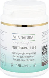 Vita Natura Mutterkraut 400 mg Kapseln vegetarisch laktosefrei 120 Stück – Bild 1 von 1