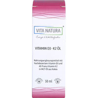 Produktbild von Vita Natura Vitamin D3 1000 I.E. und K2 20 µg Tropfen 50 ml Lösung