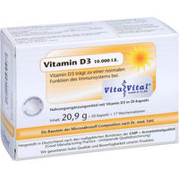 Produktbild von Vita Vital Vitamin D3 10.000 IE Kapseln 50 Stück