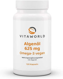 Vita-World Algenöl Omega-3 vegan Kapseln 120 Stück – Bild 1 von 1