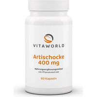 Produktbild von Vita World Artischocke 400 mg Kapseln 60 Stück vegan