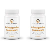 Produktbild von Vita-World Ashwagandha Rosenwurz Komplex Vegan Kapseln 120 Stück