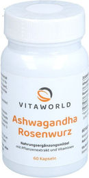Vita World Ashwagandha Rosenwurz Komplex Vegan Kapseln 60 Stück – Bild 1 von 1