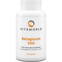 Produktbild von Vita World Beta-Glucan Kapseln vegan ohne Zusatzstoffe zuckerfrei 90 Stück