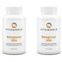 Produktbild von Vita-World Betaglucan 500 mit Vitamin C und Zink Kapseln 180 Stück