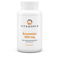 Produktbild von Vita World Bromelain 500 mg Kapseln vegan glutenfrei laktosefrei 100 Stück