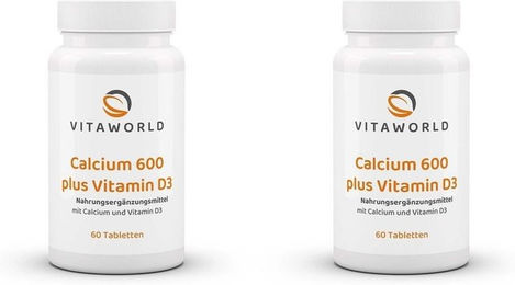 Vita-World Calcium 600 Tabletten mit Carbonat 120 Stück – Bild 1 von 1