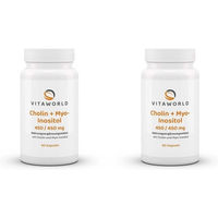 Produktbild von Vita-World Cholin + Inositol 450/450 mg Kapseln vegan vegetarisch 60 Stück