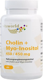 Vita World Cholin und Inositol 450/450 mg Kapseln vegan 60 Stück – Bild 1 von 1