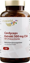 Vita World Cordyceps Extrakt CS4 500 mg mit 40% Polysacchariden vegan Kapseln – Bild 1 von 2
