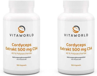 Vita-World Cordyceps Extrakt CS4 500 mg mit 40% Polysacchariden vegane Kapseln – Bild 1 von 1