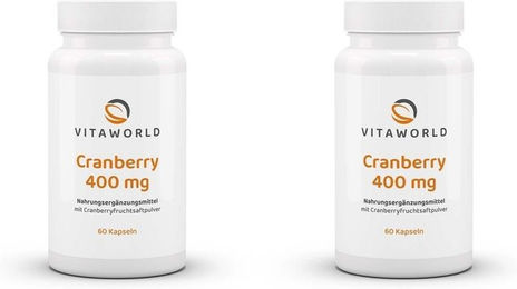 Vita-World Cranberry 400 mg Kapseln vegan glutenfrei laktosefrei ohne Zusatzstoffe 60 Stück – Bild 1 von 1