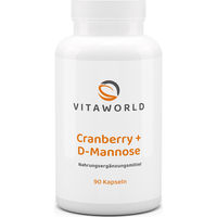 Produktbild von Vita World Cranberry und D-Mannose Kapseln 90 Stück