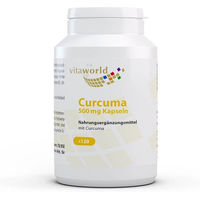Produktbild von Vita World Curcuma Extrakt standardisiert 500 mg Kapseln 120 Stück