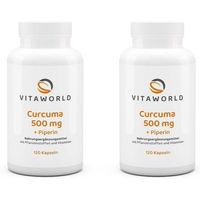 Produktbild von Vita-World Curcumakonzentrat 500 mg Extrakt Kapseln 120 Stück