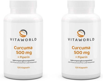 Vita-World Curcumakonzentrat 500 mg Extrakt Kapseln 120 Stück – Bild 1 von 1
