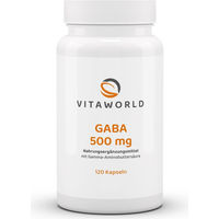 Produktbild von Vita World GABA 500 mg 120 Kapseln vegan