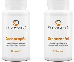 Vita-World Granatapfelkonzentrat 500 mg Kapseln 60 Stück – Bild 1 von 1