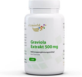 Vita World Graviola Extrakt 500 mg Kapseln vegan 120 Stück – Bild 1 von 1