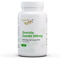 Produktbild von Vita World Graviola Extrakt 500 mg Kapseln vegan 120 Stück