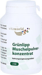 Vita World Grünlipp Muschelpulverkonzentrat Kapseln 150 Stück – Bild 1 von 1