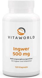 Vita-World Ingwer 500 mg Kapseln 120 Stück – Bild 1 von 1