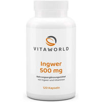 Produktbild von Vita-World Ingwer 500 mg Kapseln 120 Stück