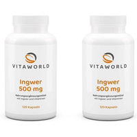Produktbild von Vita-World Ingwer 500 mg Kapseln 120 Stück