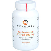 Produktbild von Vita World Kardenwurzel 500 mg Kapseln 100 Stück