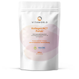 Vita World Kollagen MCT Pulver Grassfed mit Kollagen aus Weidehaltung, 300 g, zuckerfrei und ohne Zusatzstoffe – Bild 1 von 2