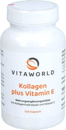 Vita World Kollagenhydrolysat Typ I mit Vitamin E vegetarische Kapseln 100 Stück – Bild 1 von 1